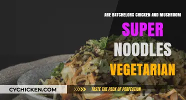 Are Batchelors Chicken and Mushroom Super Noodles Vegetarian?