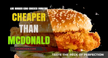 Burger King vs. McDonald's: Which Chicken Burger Costs Less?
