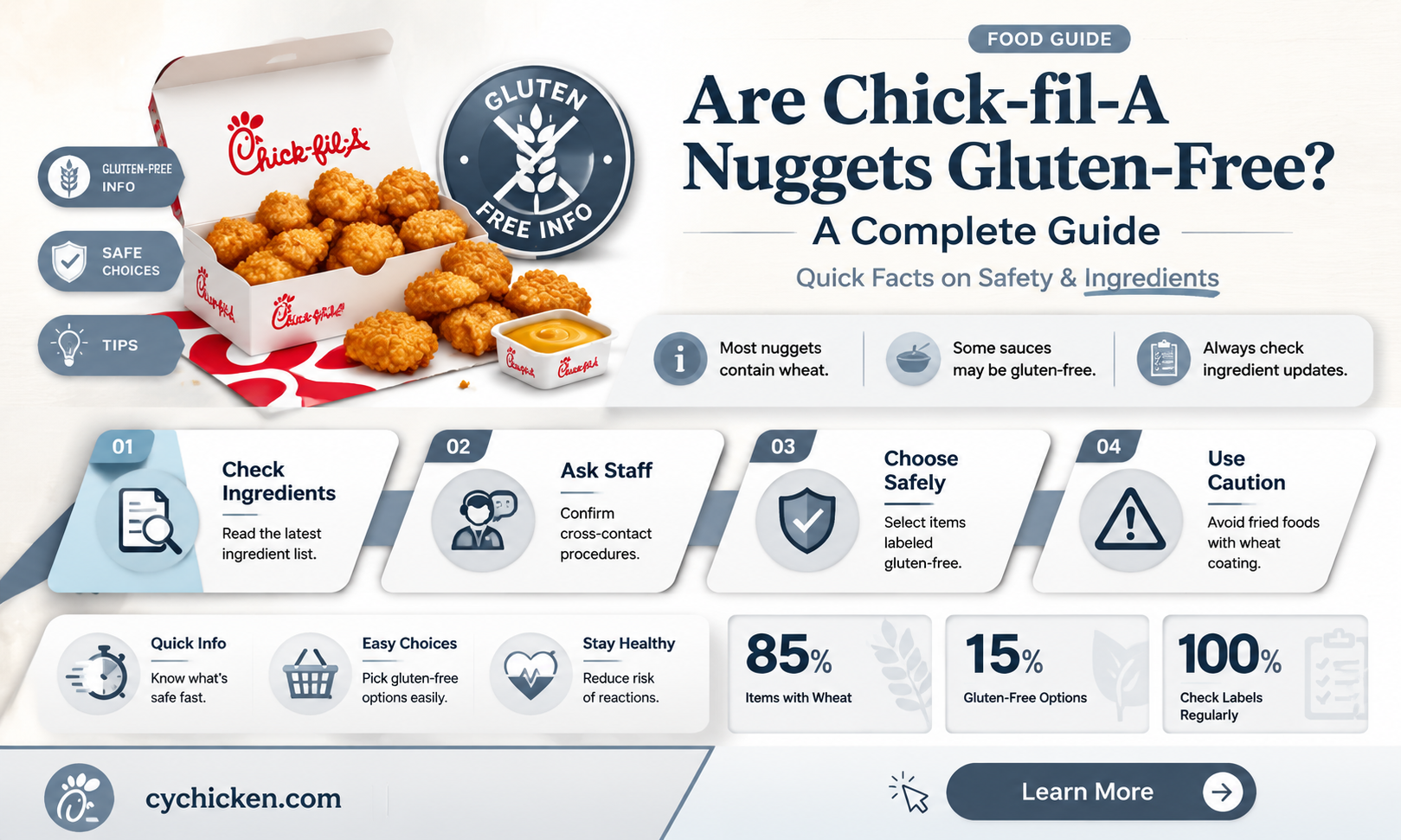 are chickfila chicken nuggets gluten free