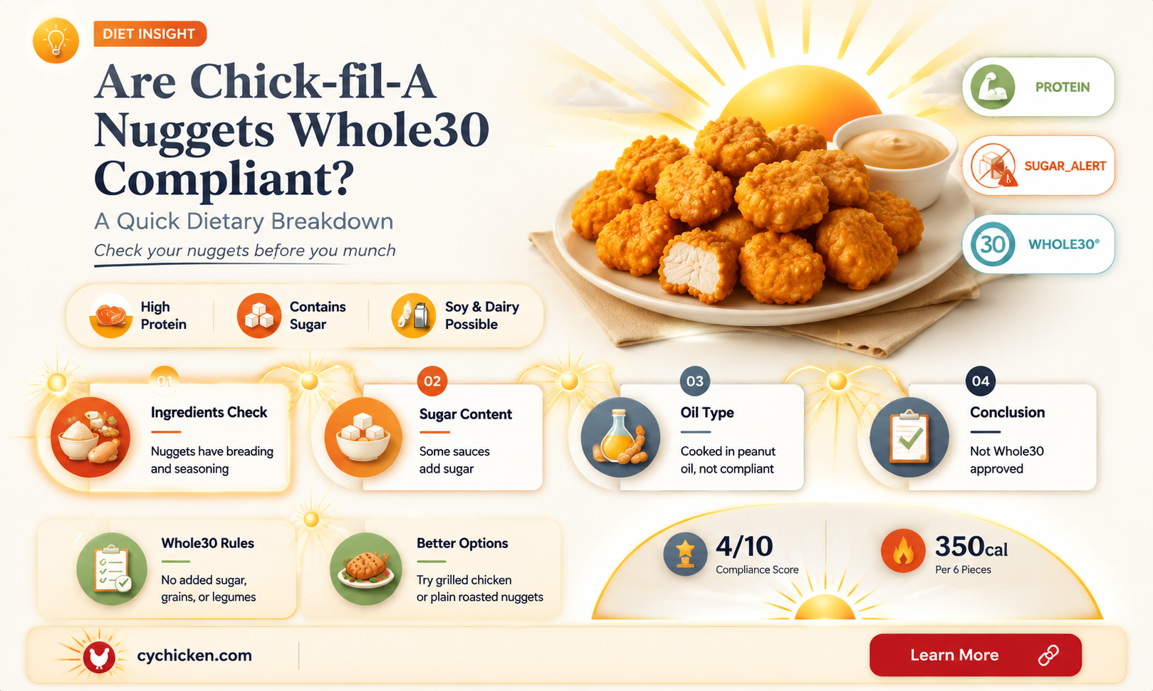 are chick fil a nuggets whole30