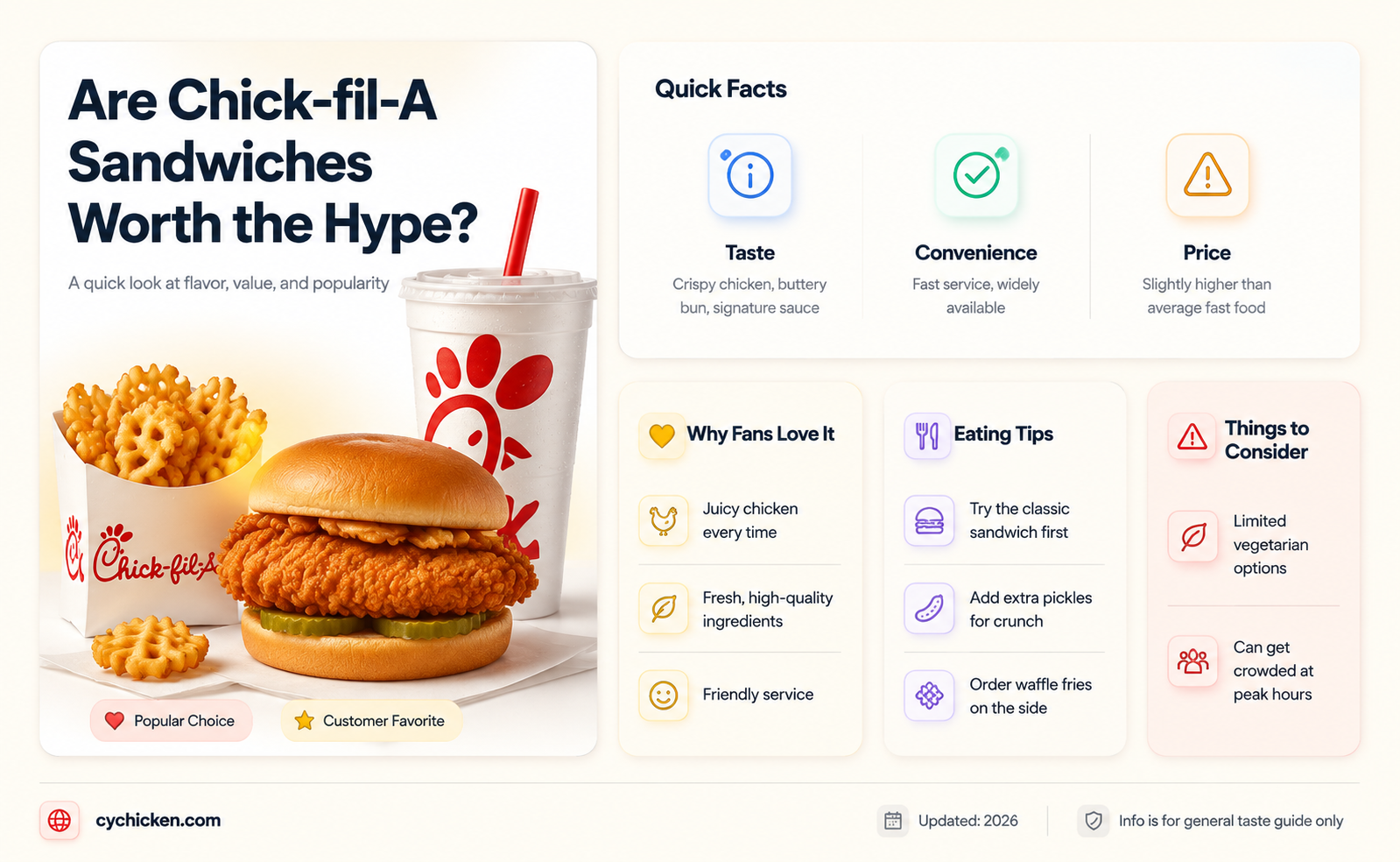 are chick fil a sandwiches