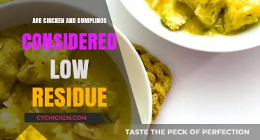 Chicken and Dumplings: A Low-Residue Diet Option or Not?