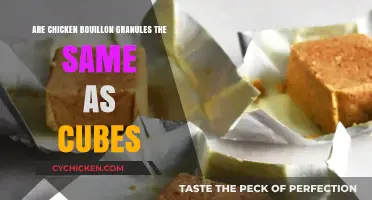 Chicken Bouillon Granules vs. Cubes: Are They Interchangeable?