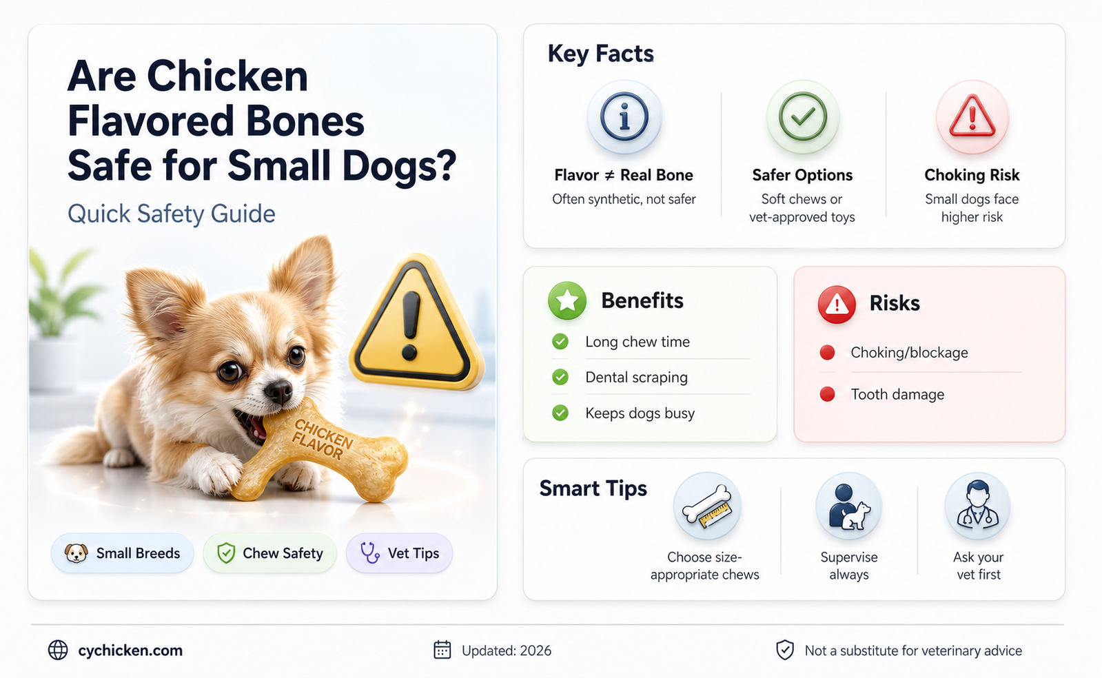 are chicken flavored bones for small dog