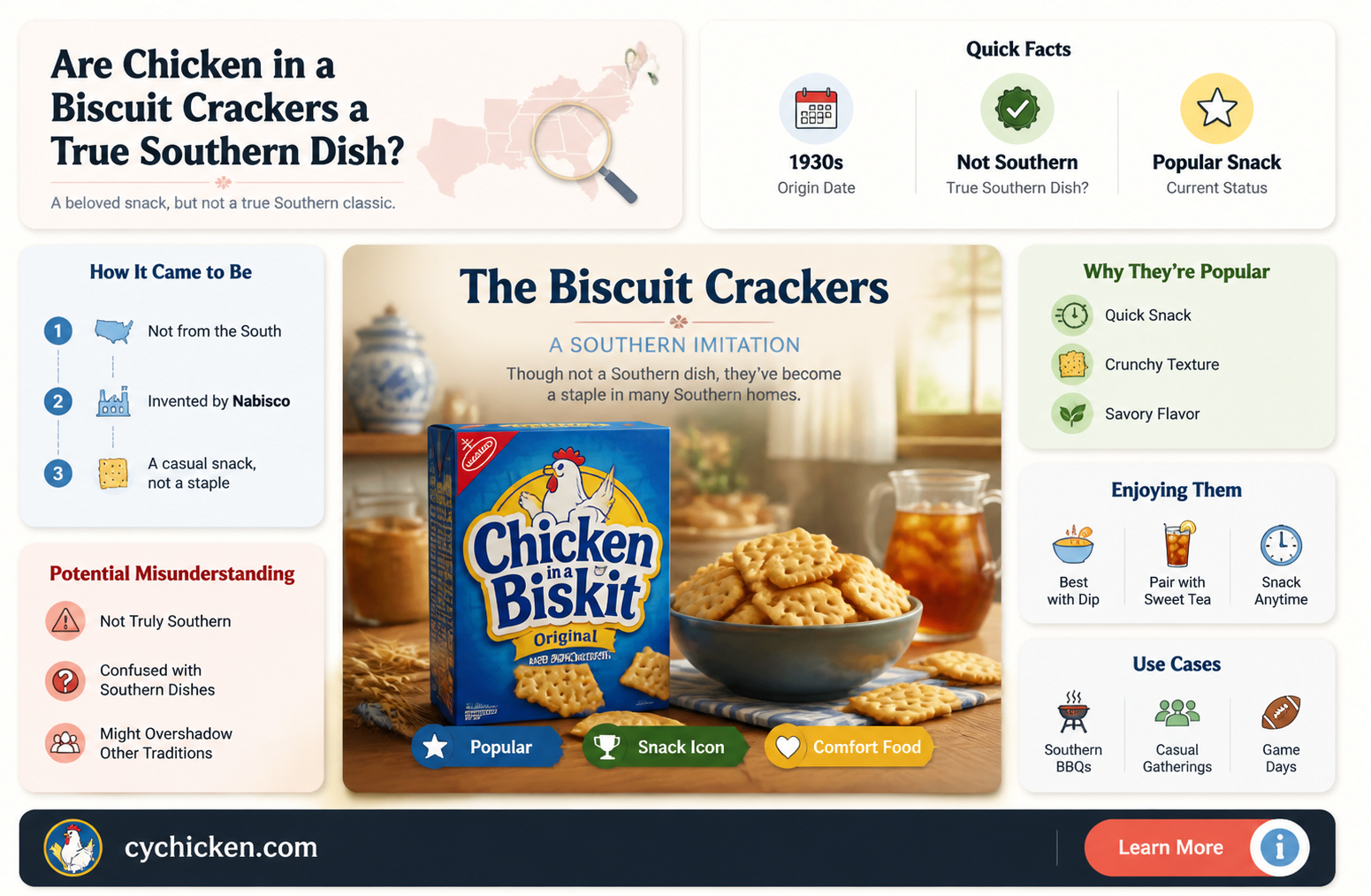 are chicken in a biscuit a southern dish