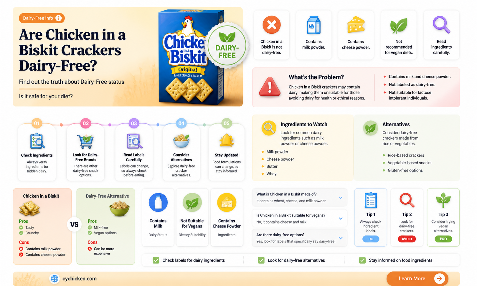 are chicken in a biskit crackers dairy free