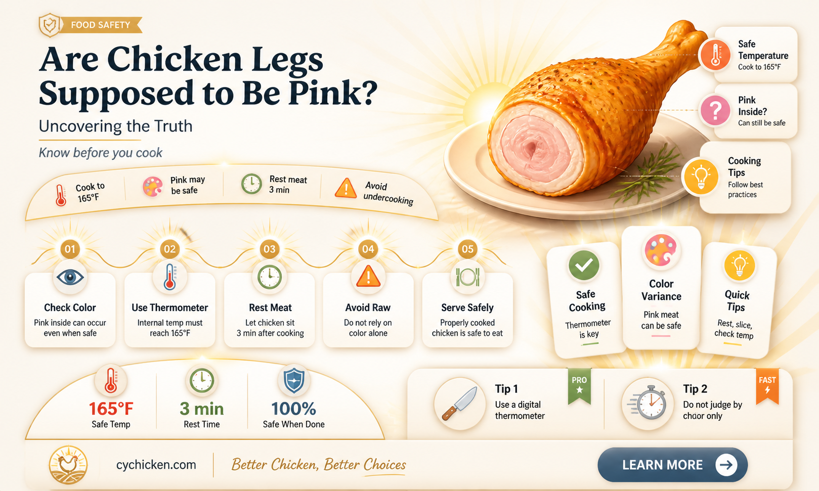 are chicken legs supposed to be pink