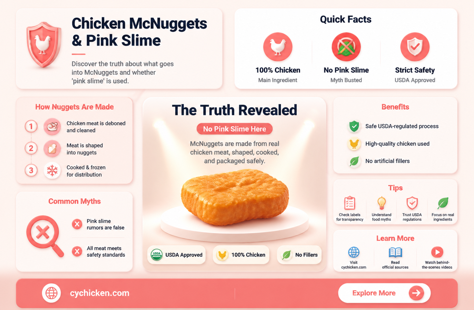 are chicken mcnuggets made with pink slime