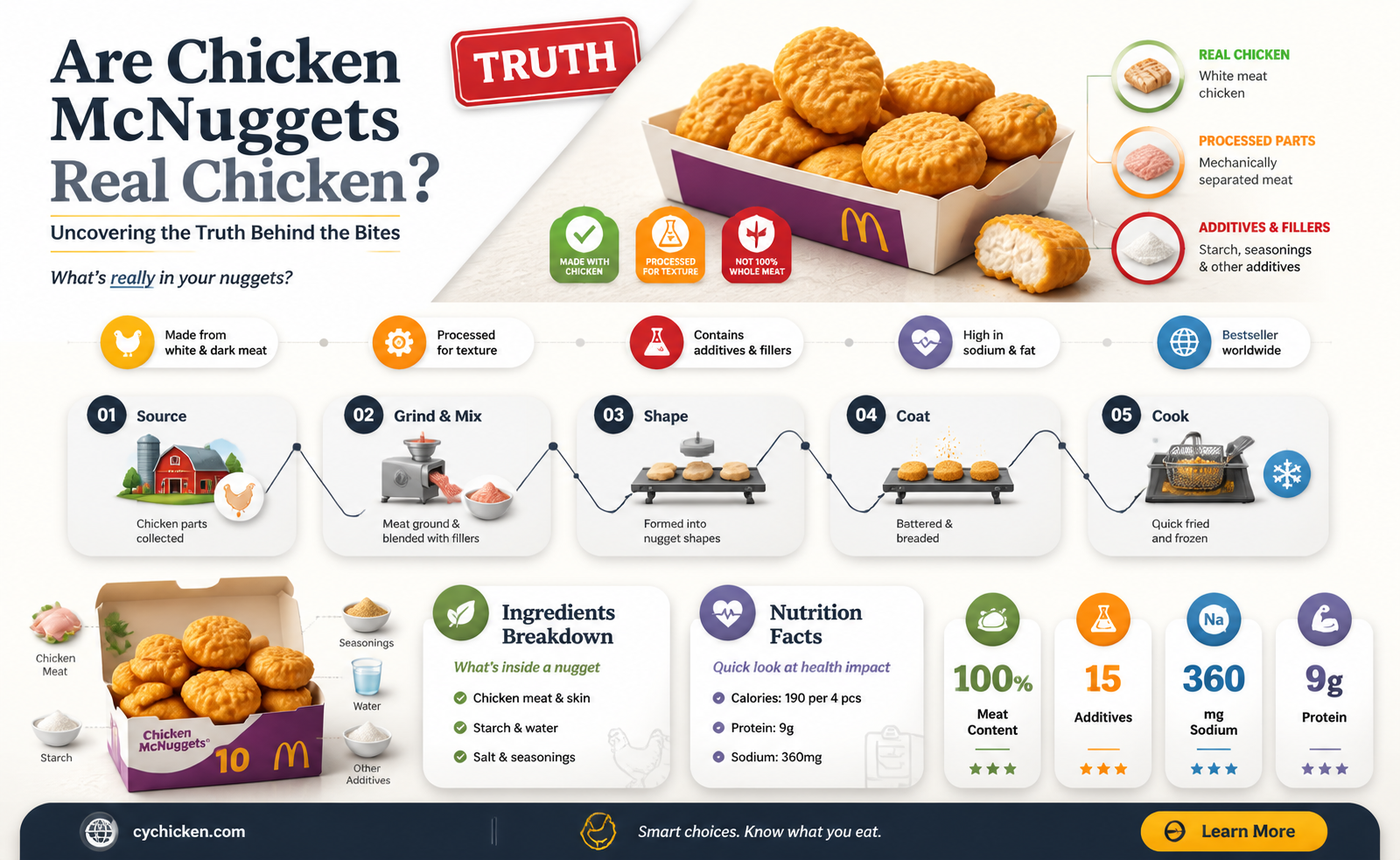 are chicken mcnuggets made of real chicken