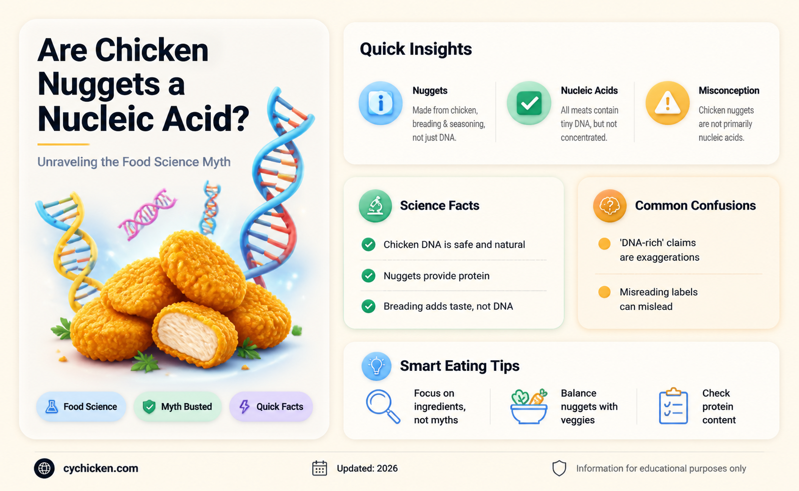 are chicken nuggets a nucleic acid