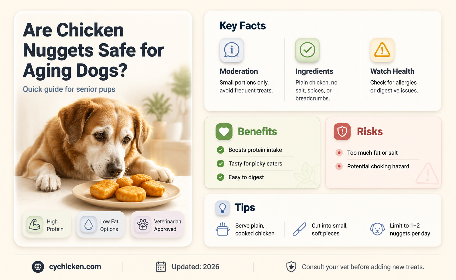 are chicken nuggets healthy for senior dogs