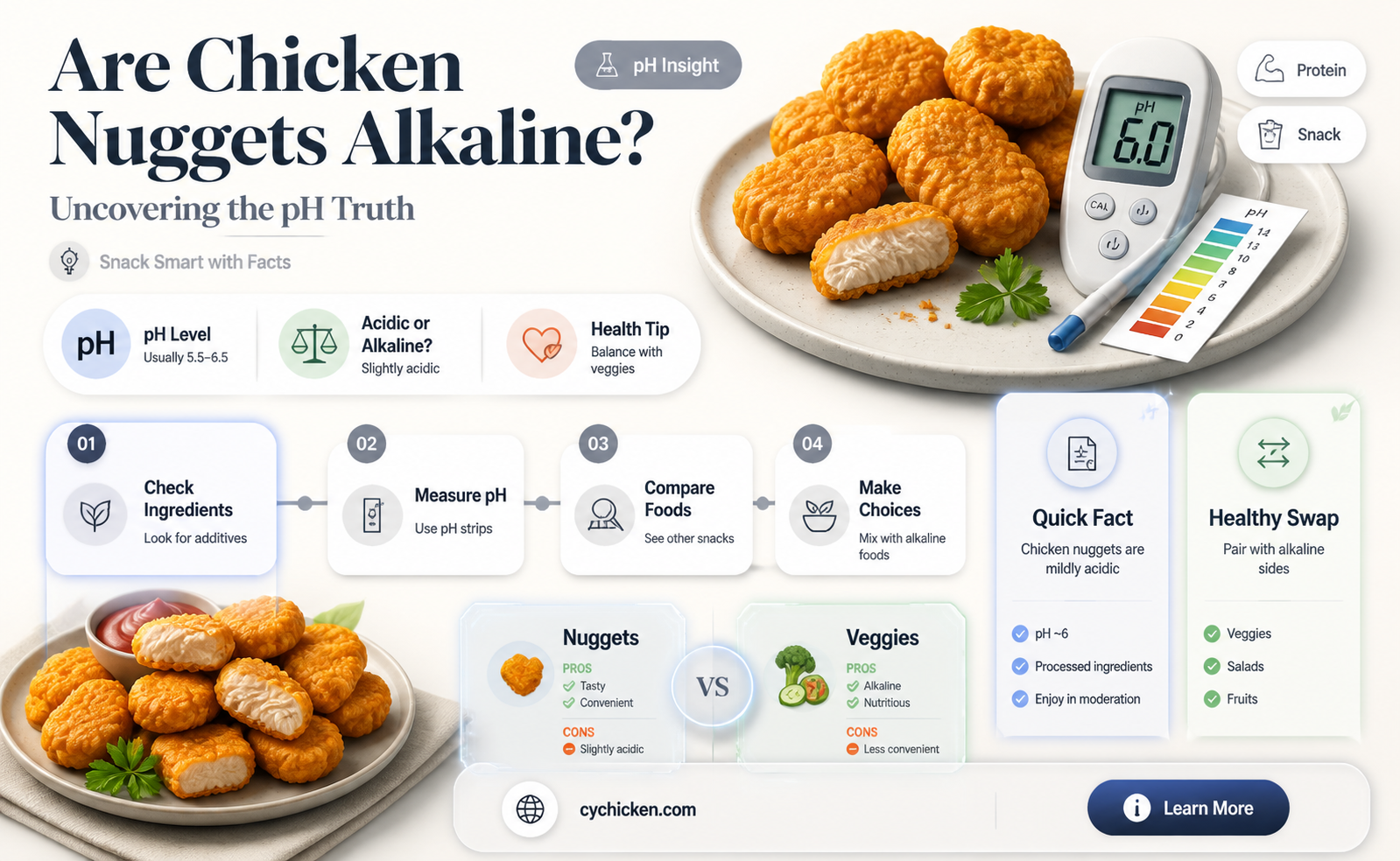 are chicken nuggets alkiline