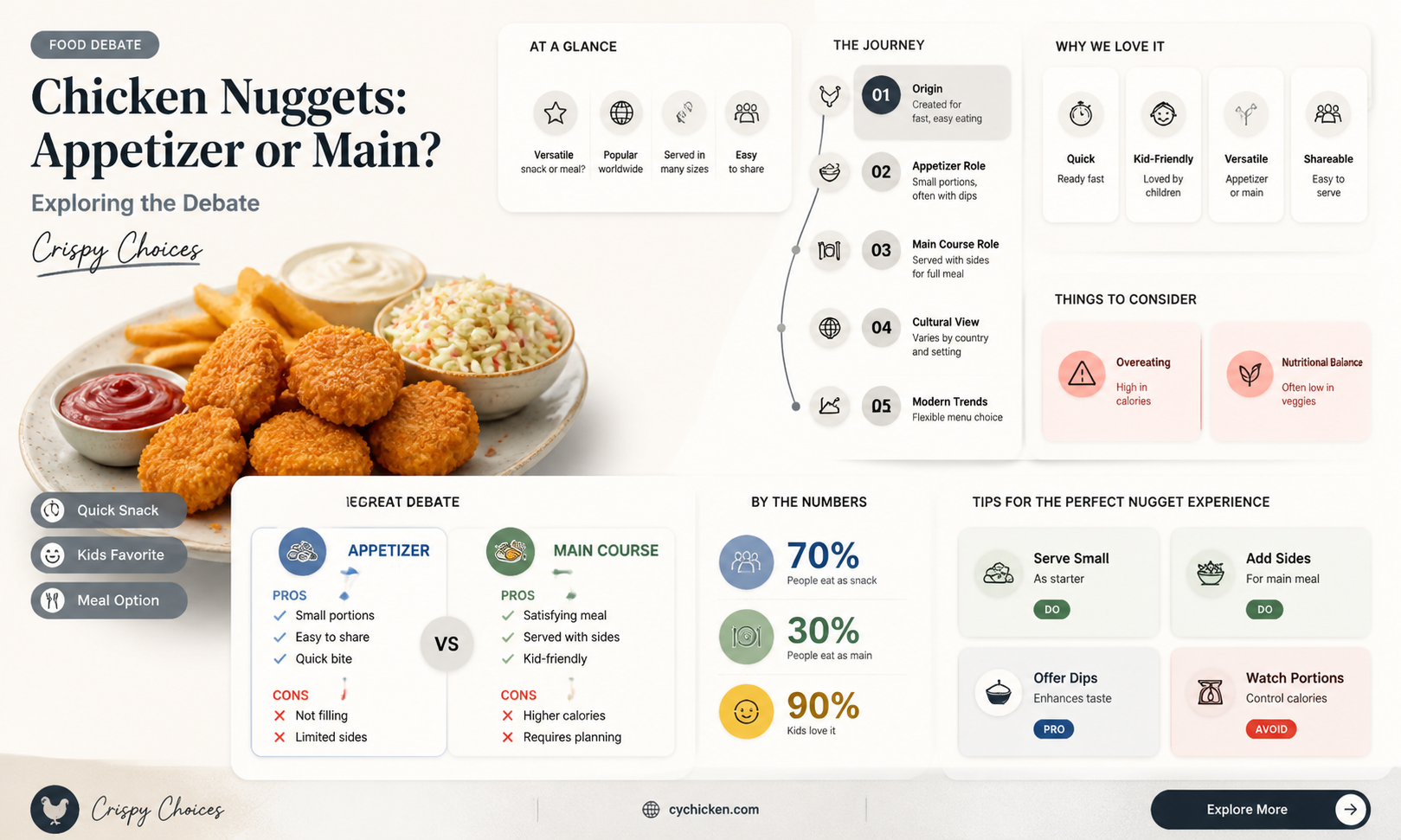 are chicken nuggets appetizers