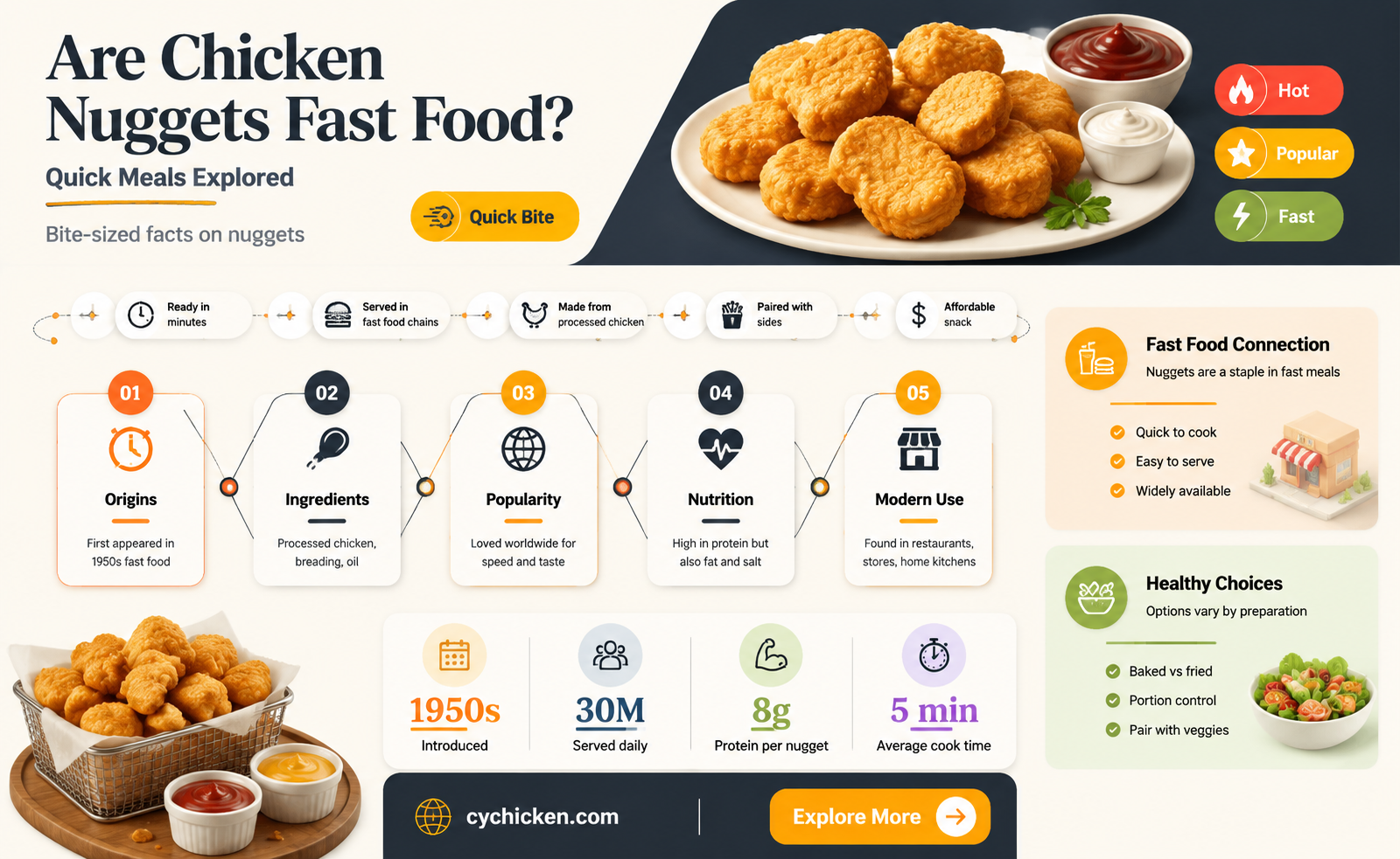 are chicken nuggets fast food