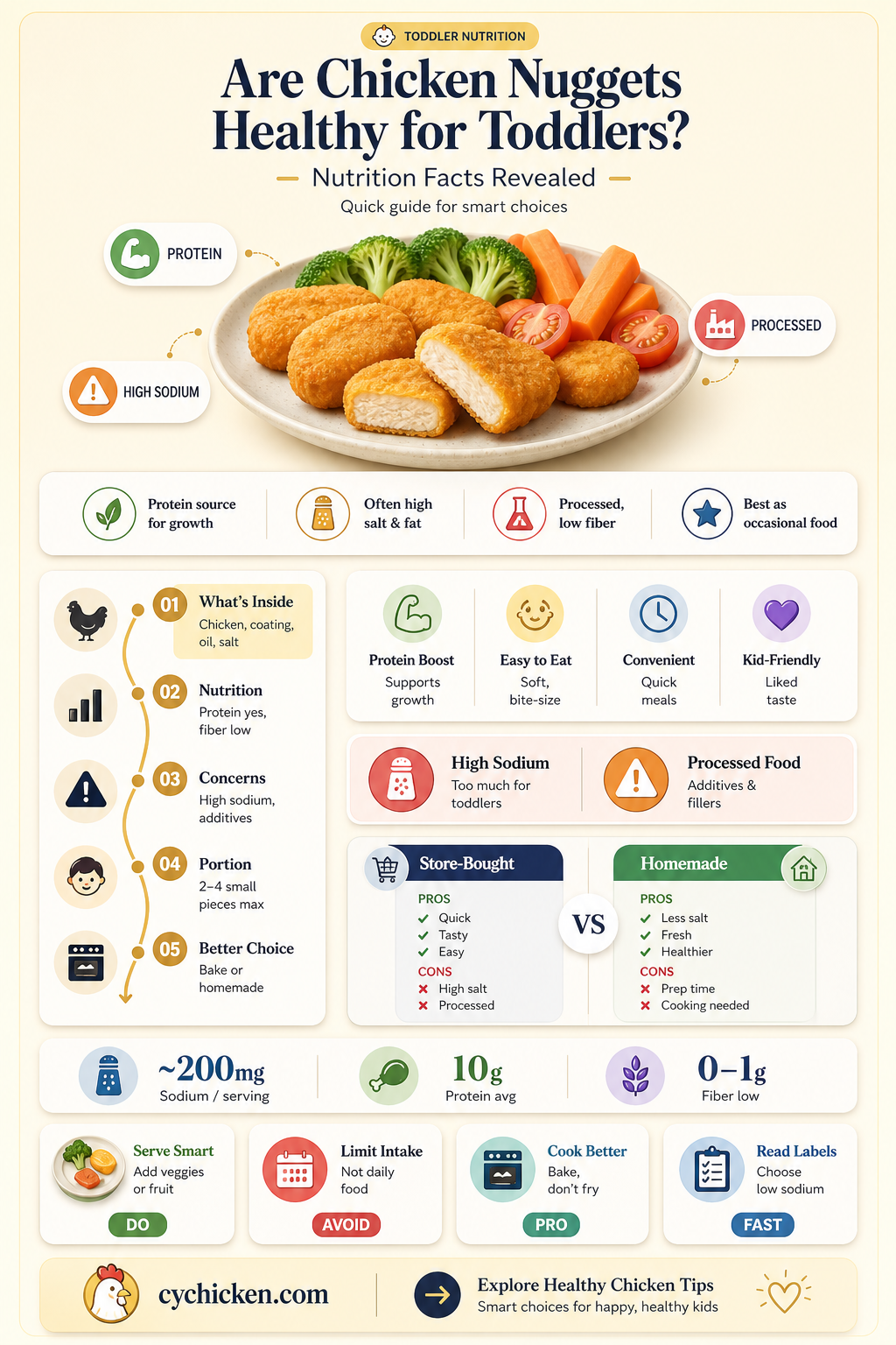 are chicken nuggets bad for toddlers