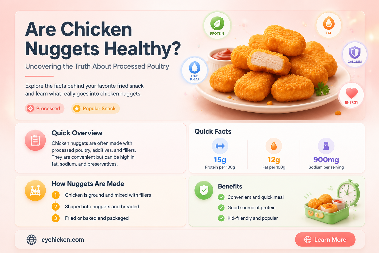 are processed chicken nuggets healthy
