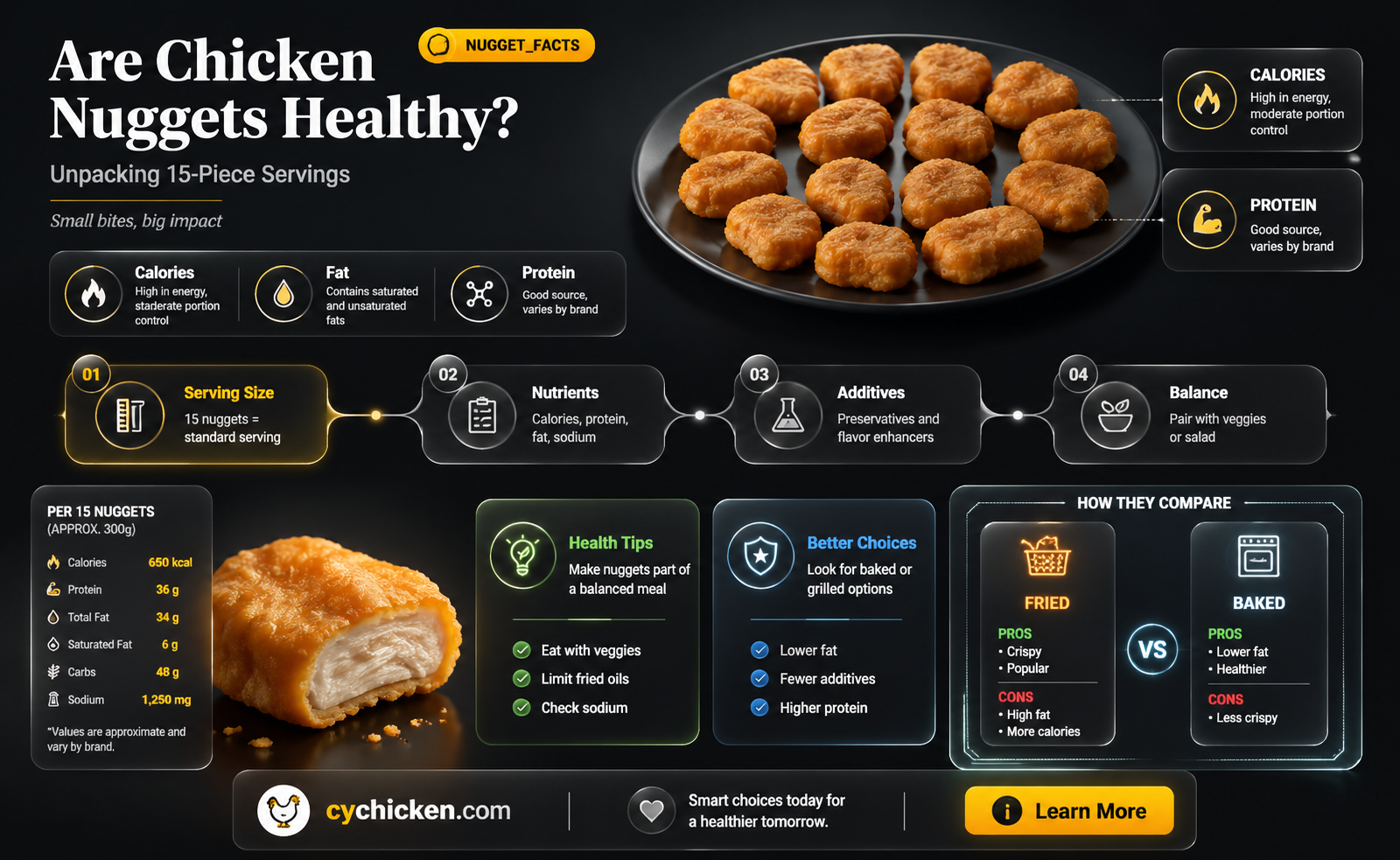 are 15 chicken nuggets bad for you