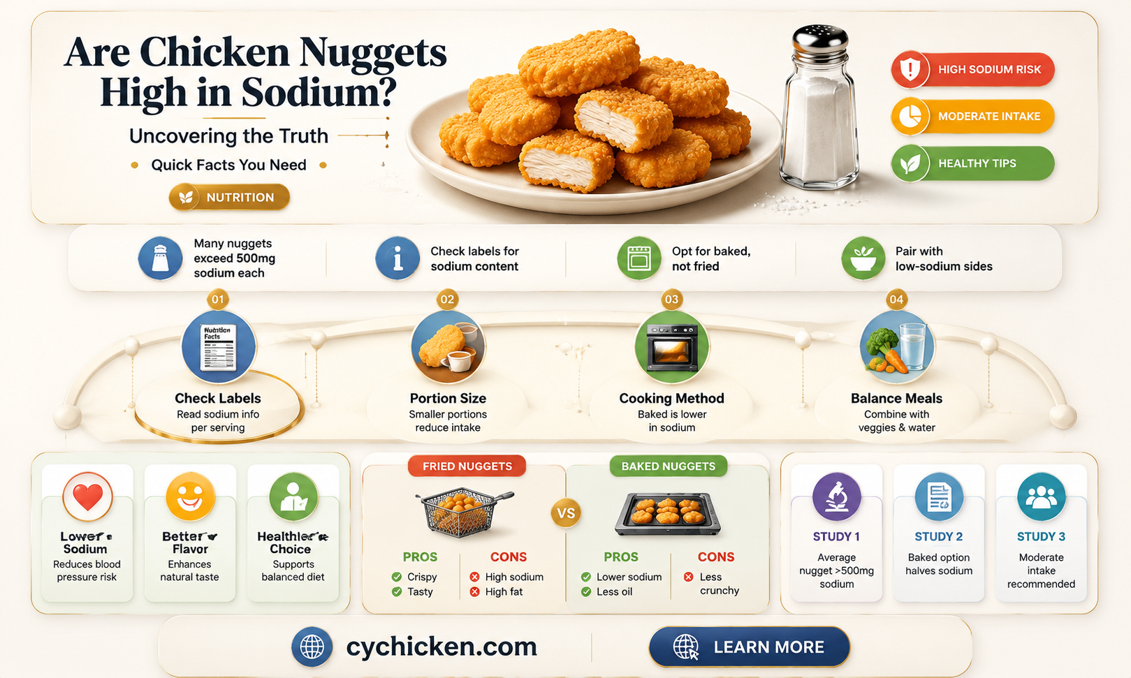 are chicken nuggets high in sodium