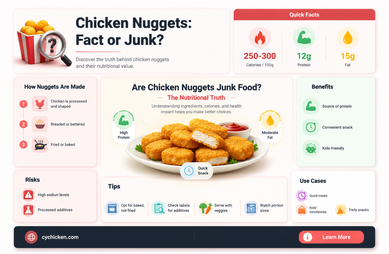 are chicken nuggets junk food