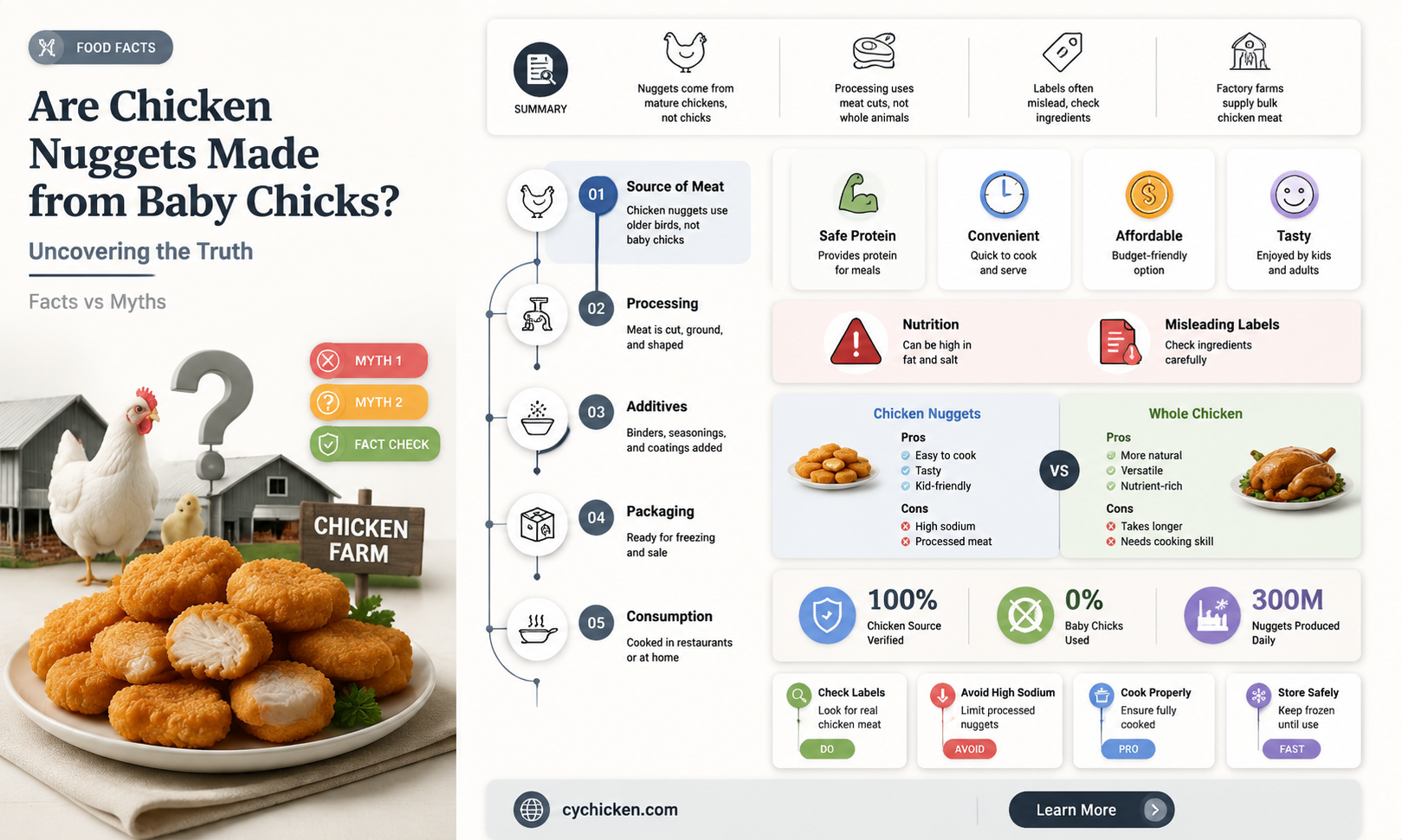 are chicken nuggets made from baby chicks