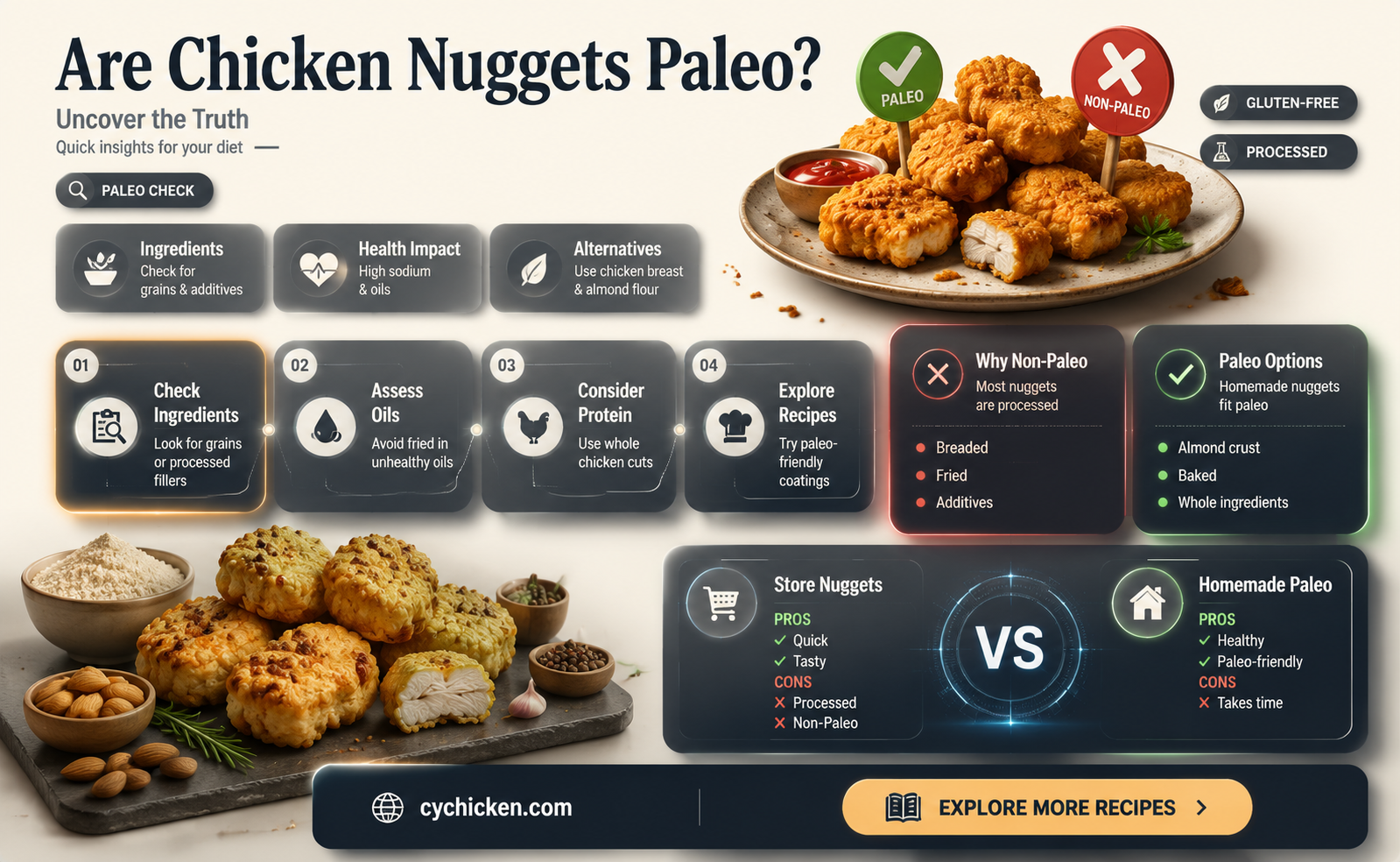 are chicken nuggets paleo