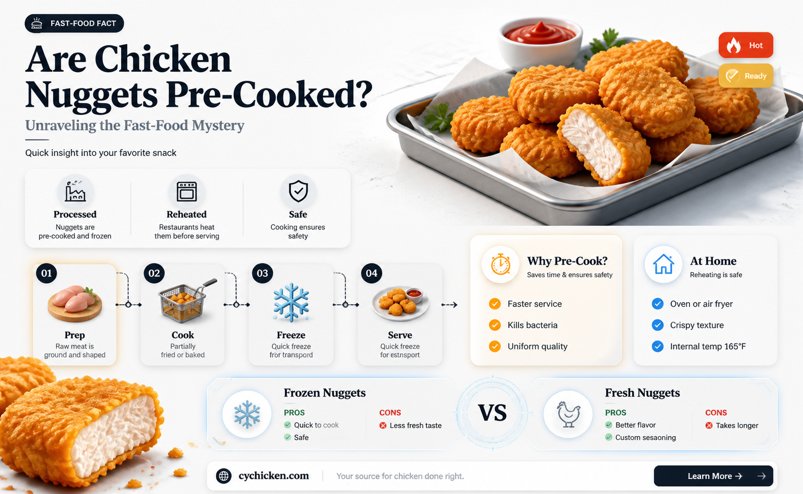are chicken nuggets cooked