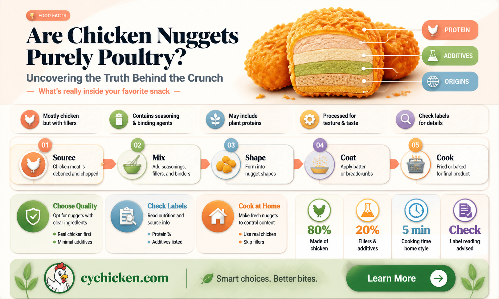 are chicken nuggets 100 chicken