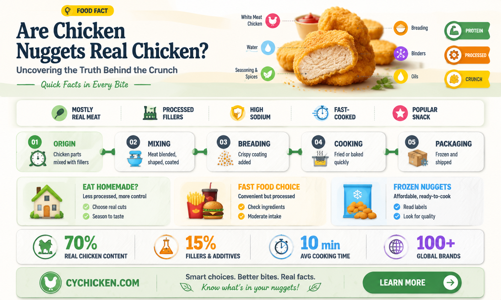 are chicken nuggets real chicken
