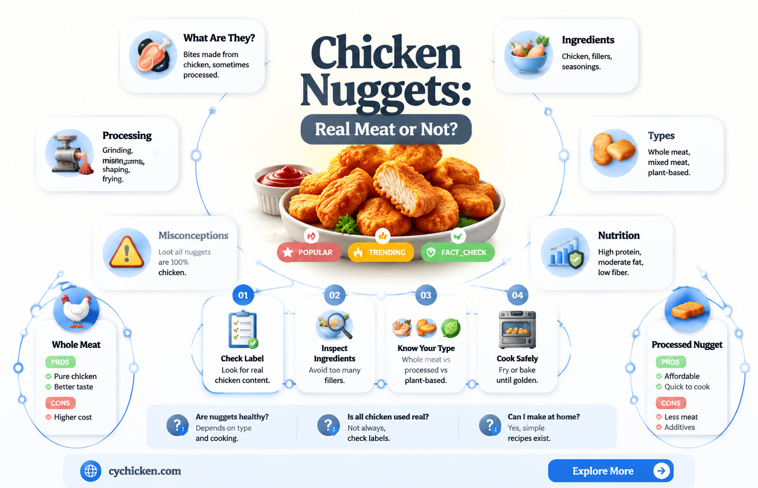 are chicken nuggets made with meat