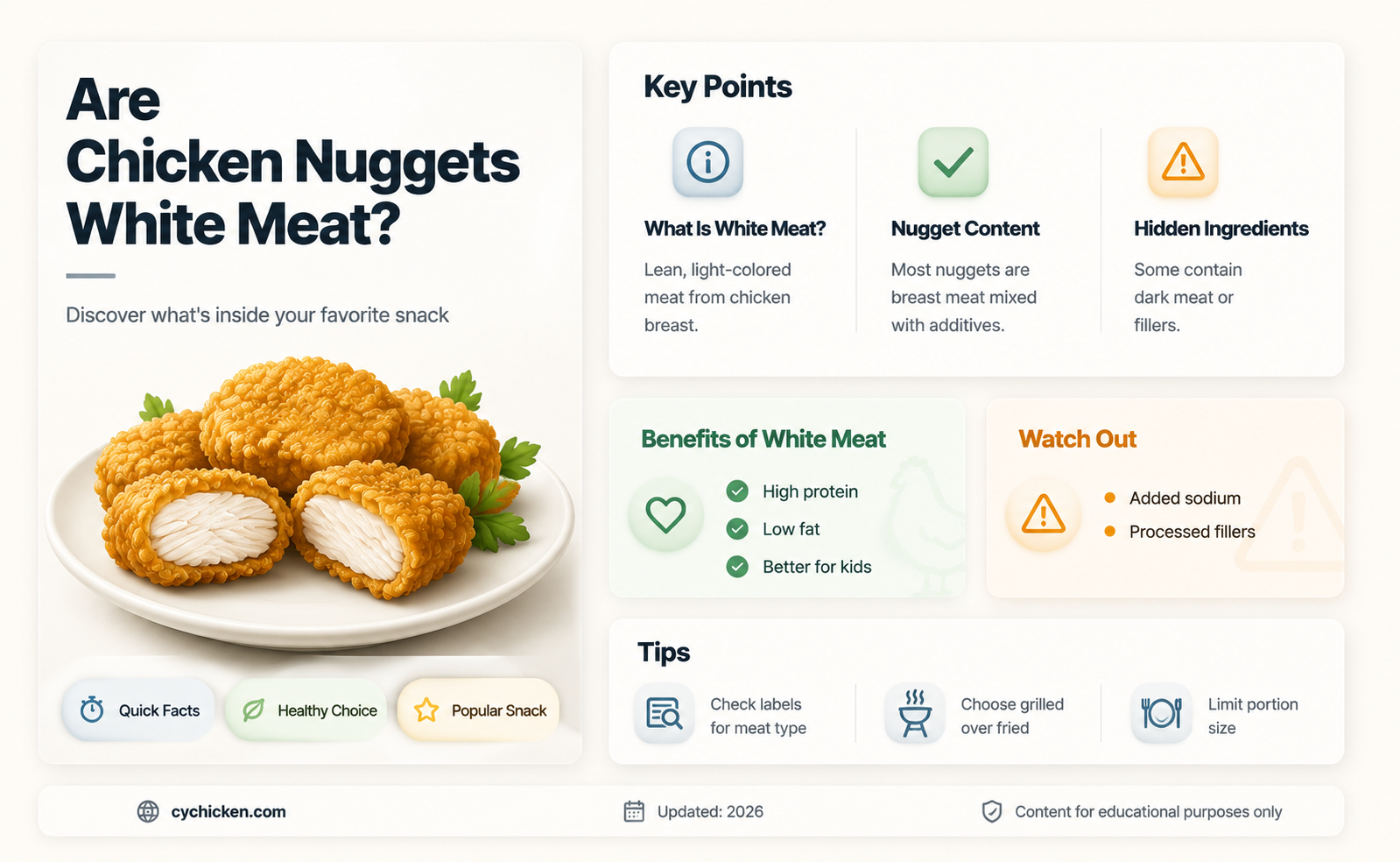 are chicken nuggets white meat