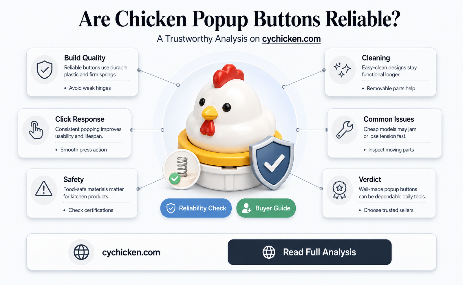 are the popup buttons in the chicken trustworthy