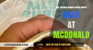 Are Chicken Ranch Snack Wraps Returning to McDonald's Menu?