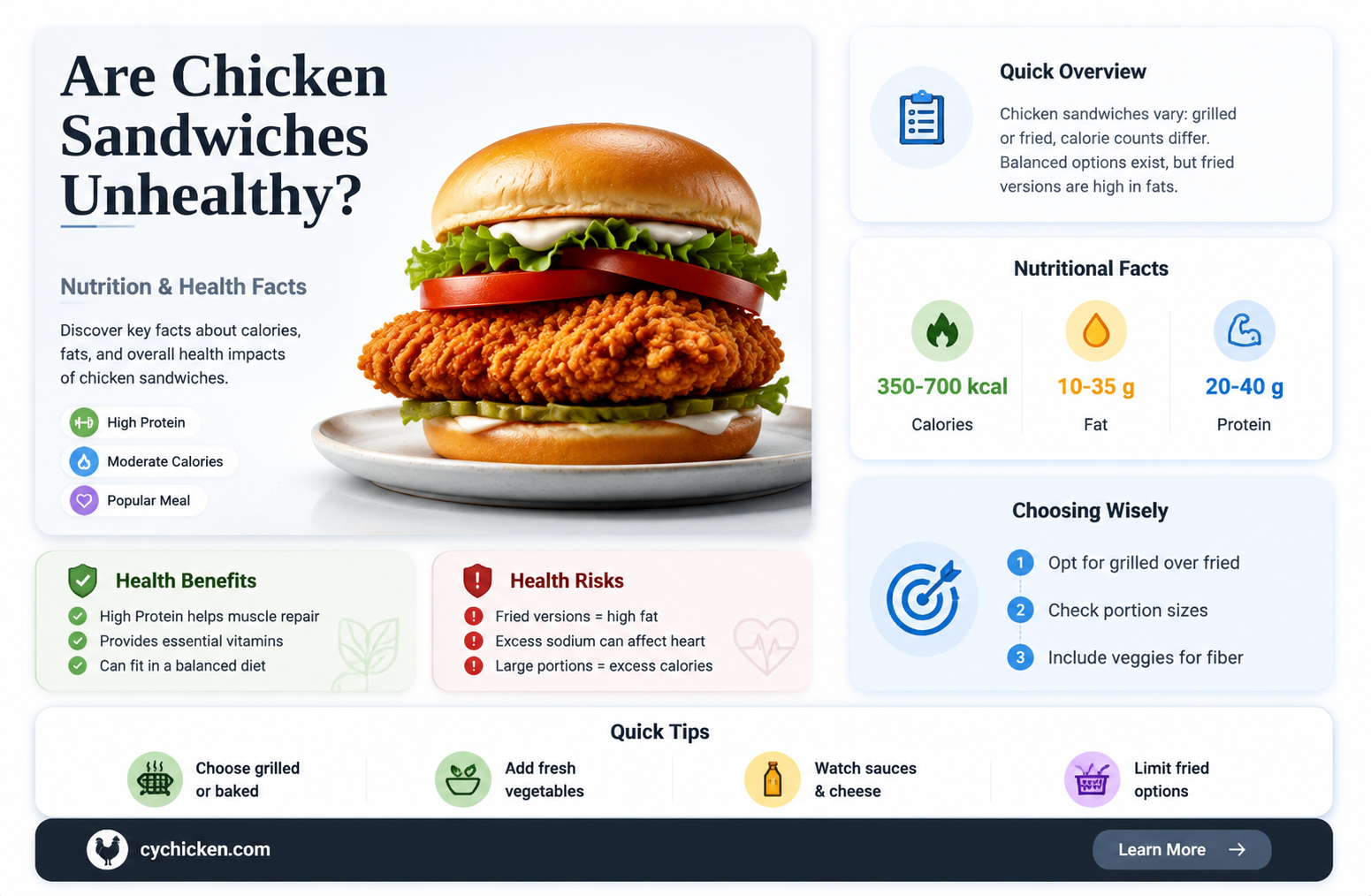 are chicken sandwiches bad for you