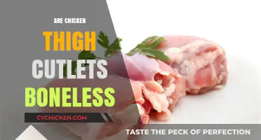 Are Chicken Thigh Cutlets Boneless? A Quick Culinary Clarification