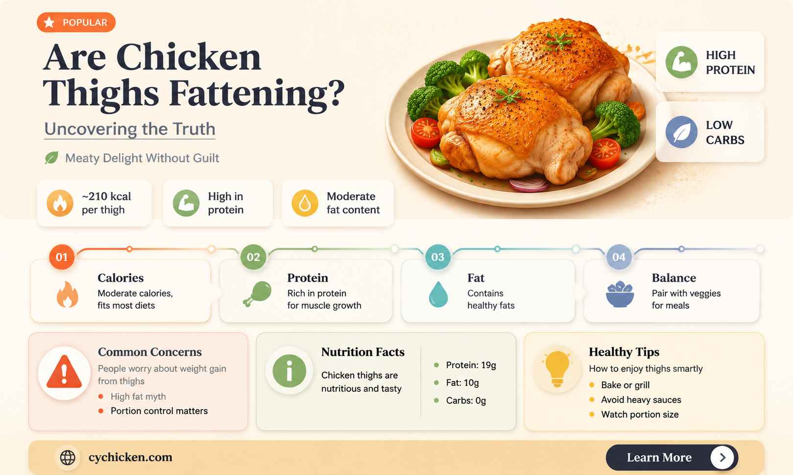 are chicken thighs fattening