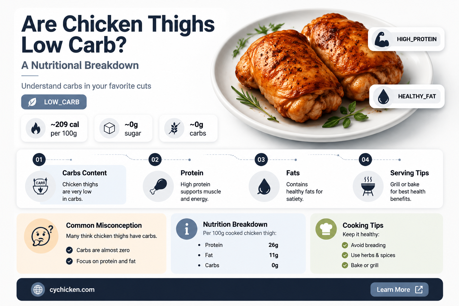 are chicken thighs low carb