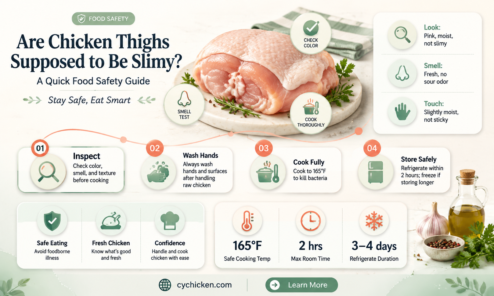 are chicken thighs supposed to be slimy