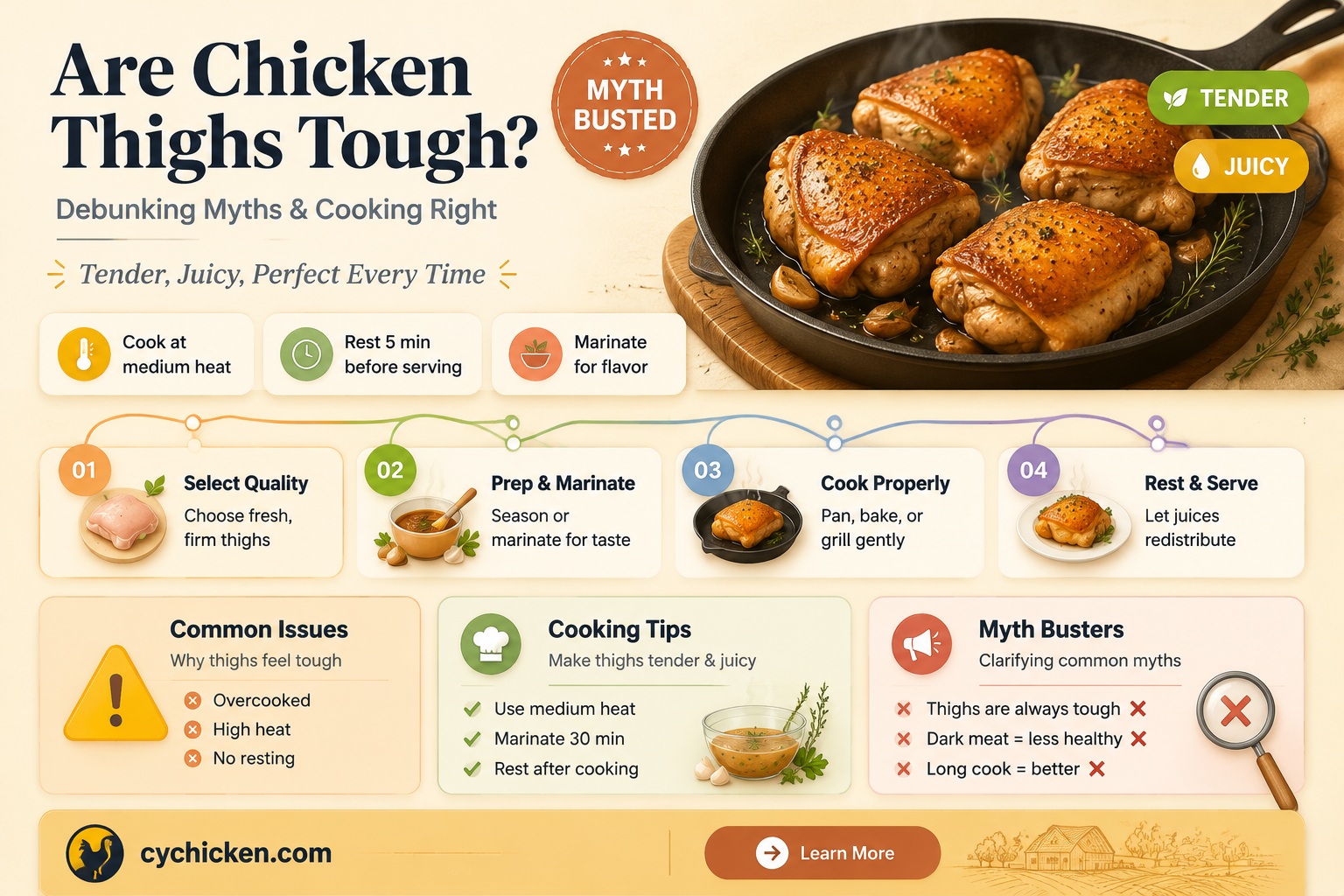 are chicken thighs tough