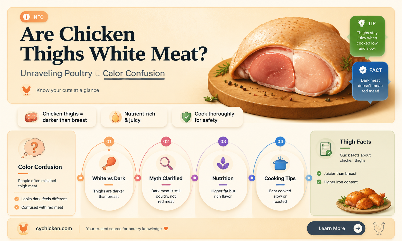 are chicken thighs white meat