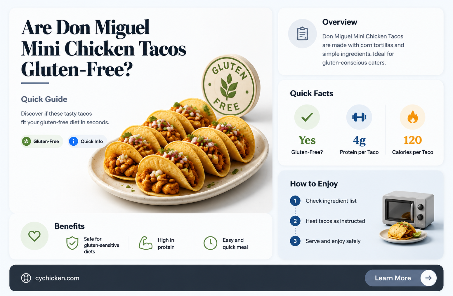 are don miguel mini chicken tacos gluten free