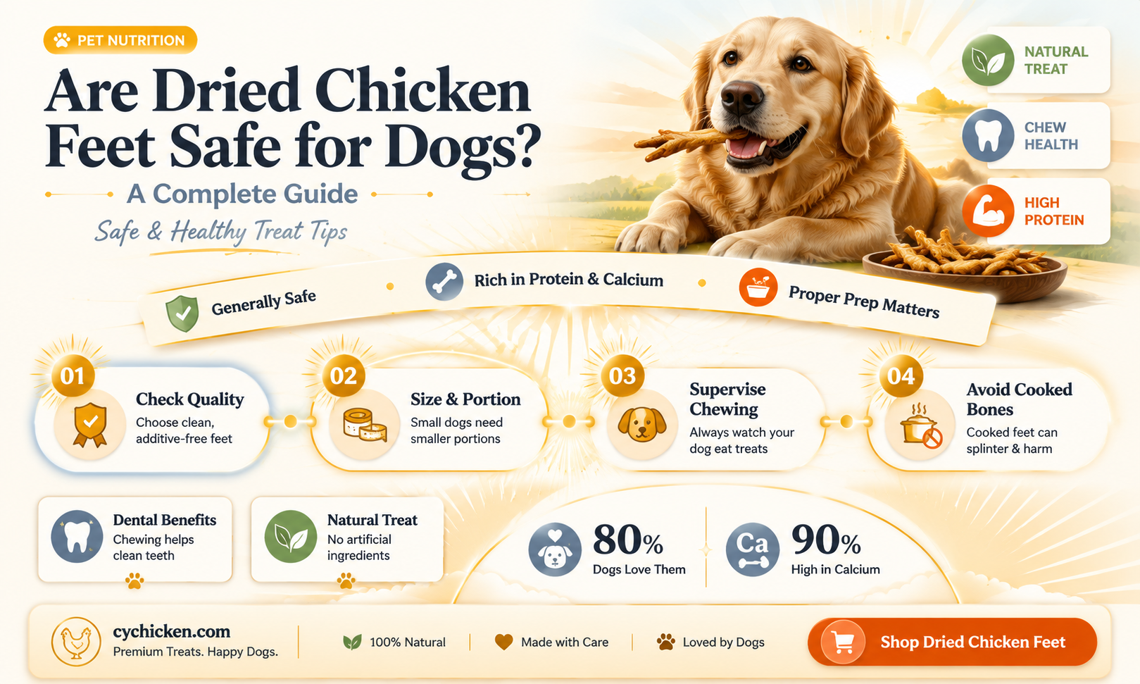 are dried chicken feet safe for dogs