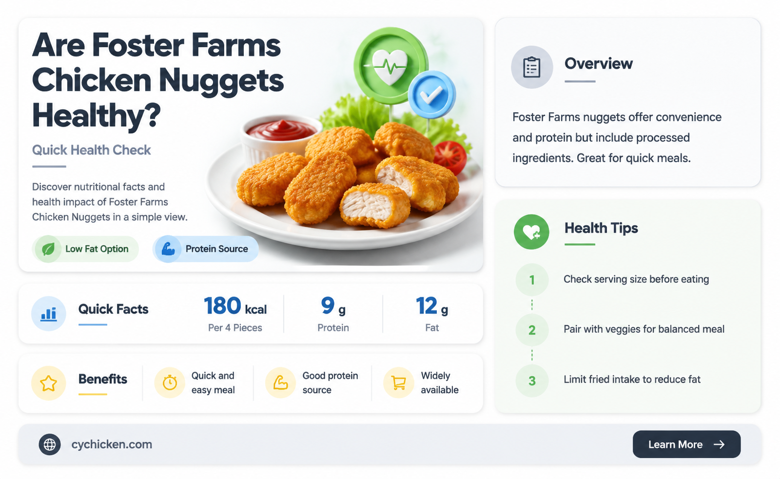 are foster farms chicken nuggets healthy