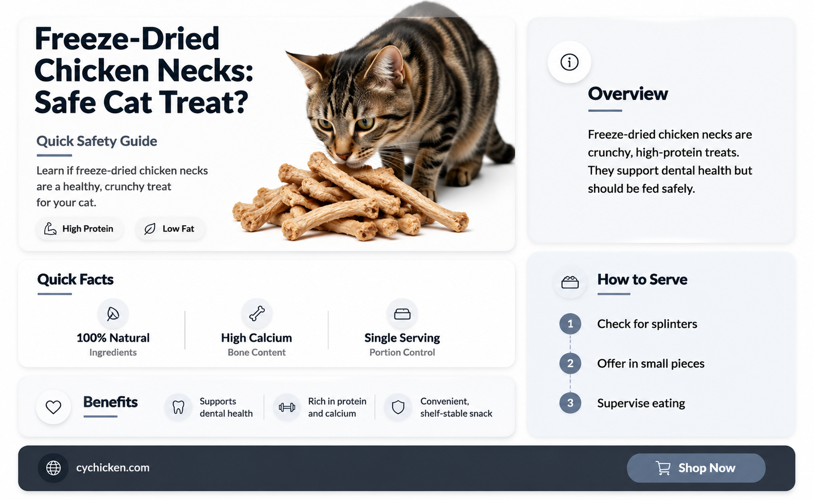 are freeze dried chicken necks safe for cats