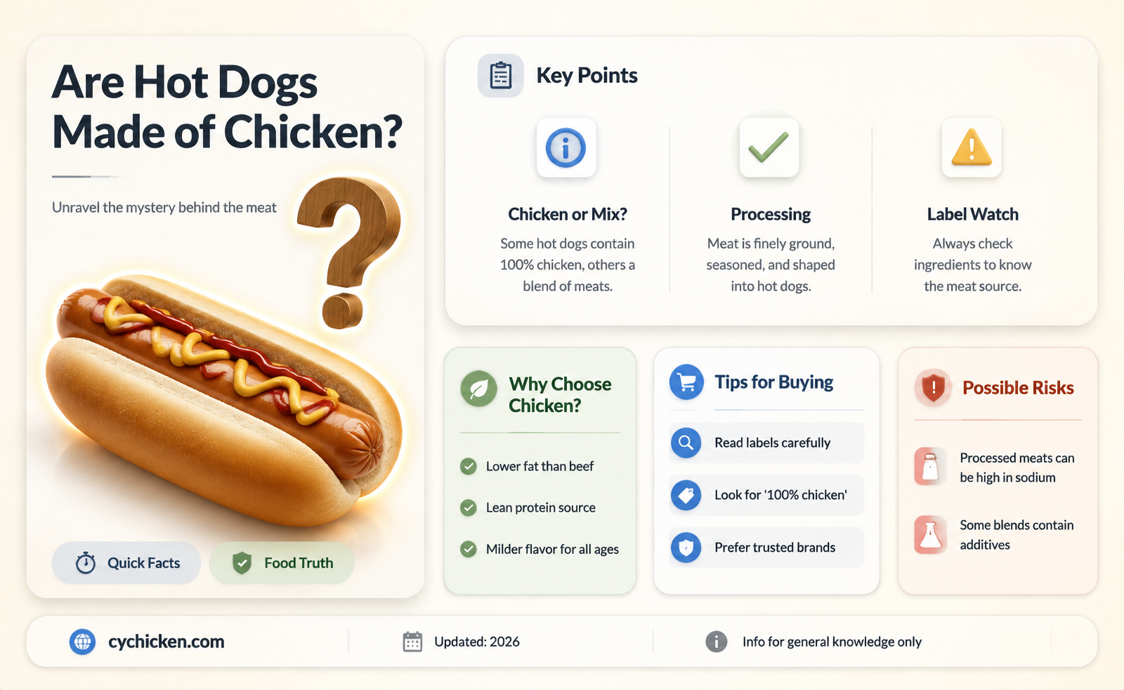are hot dogs made out of chicken