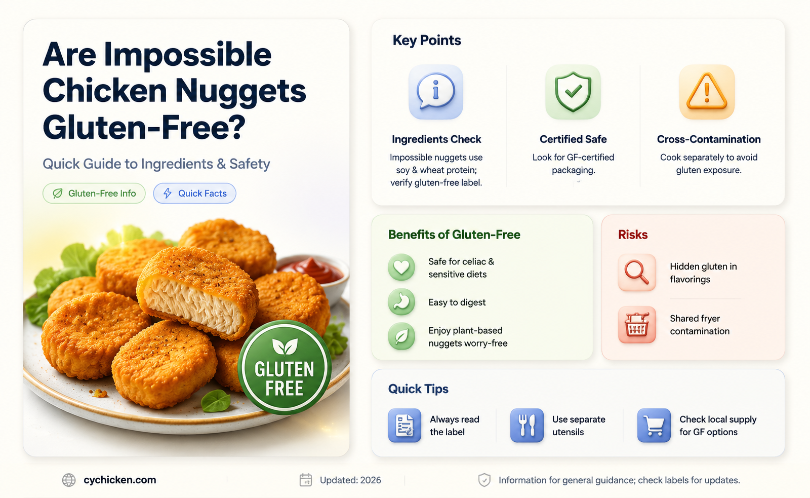are impossible chicken nuggets gluten free