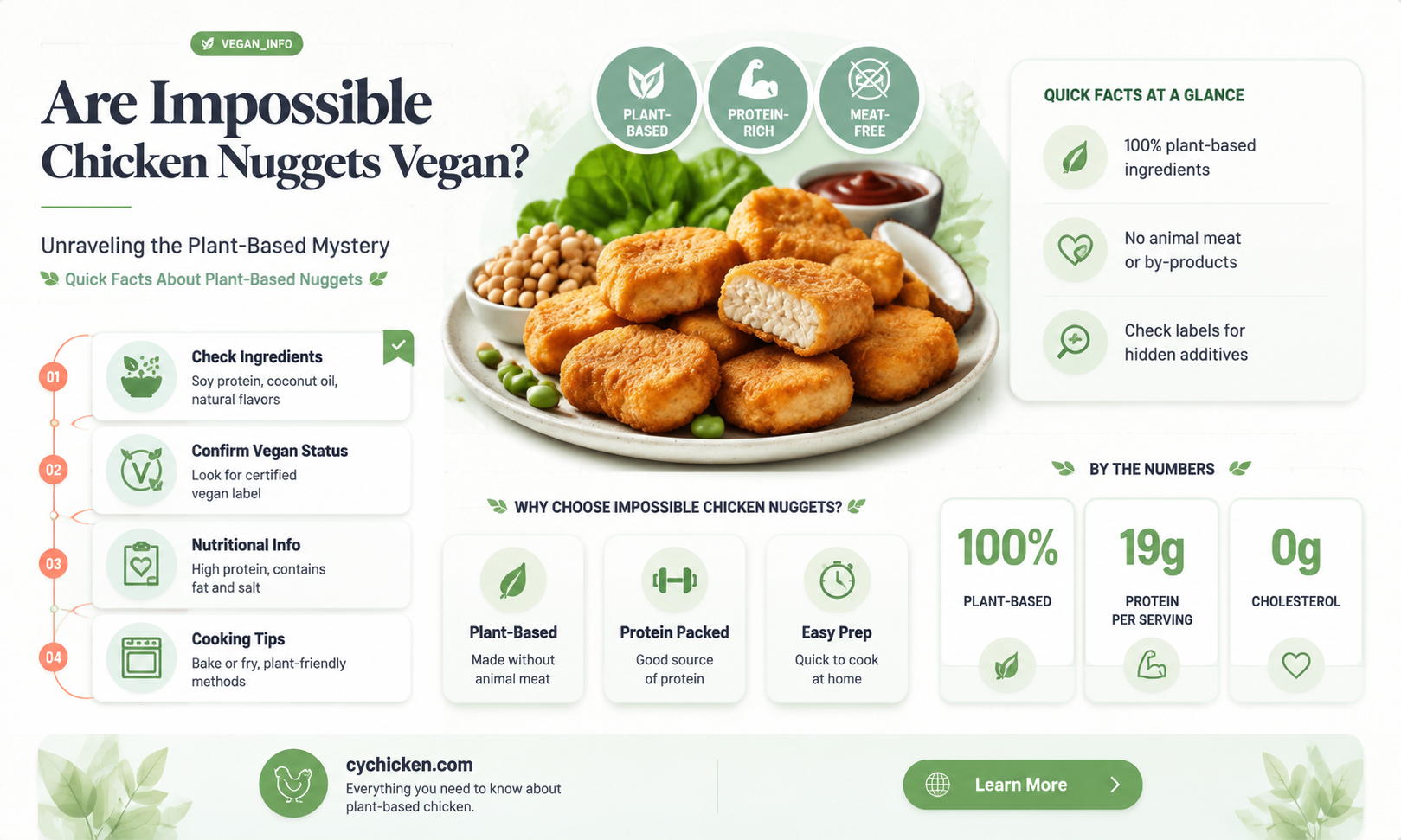 are impossible chicken nuggets vegan