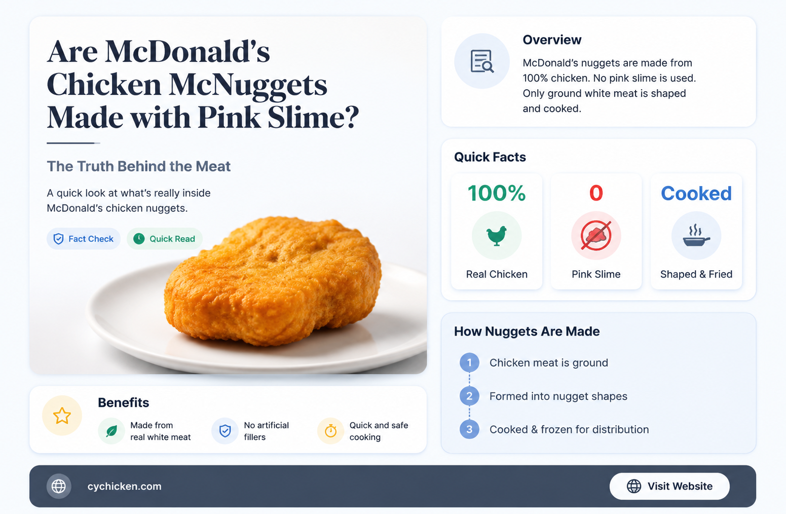 are mcdonalds chicken mcnuggets made with pink slime