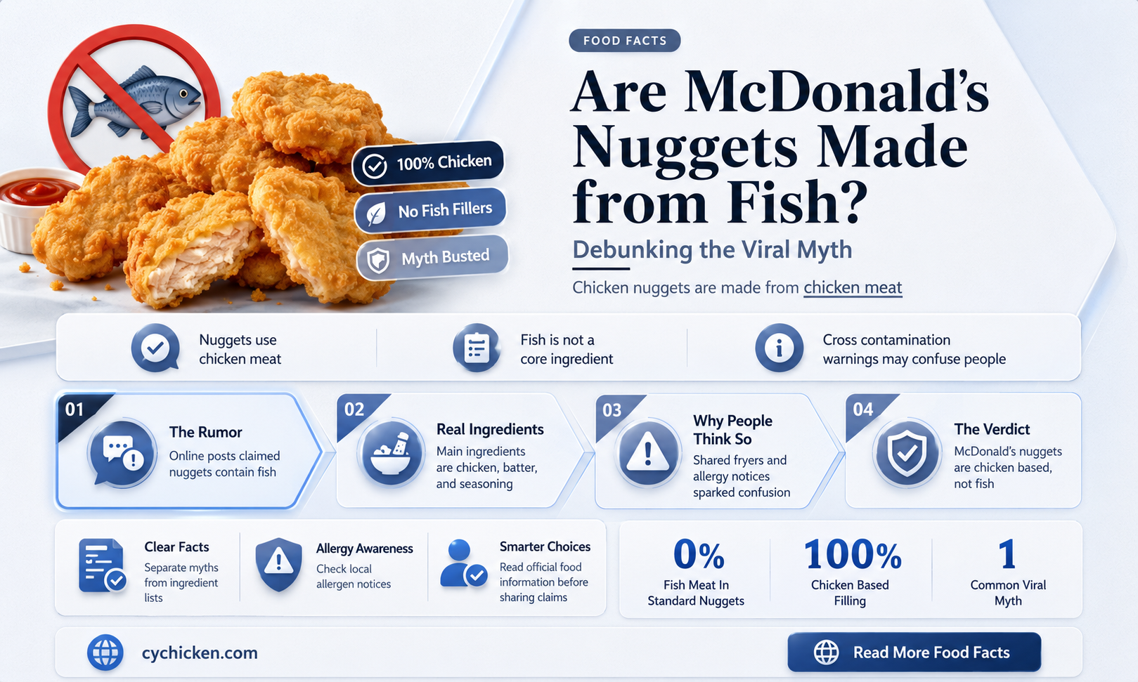 are the mcdonalds chicken nuggets made from fish
