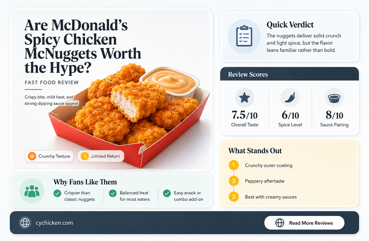 are spicy chicken mcnuggets at mcdonald