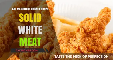 Are McDonald's Chicken Strips 100% Solid White Meat? The Truth